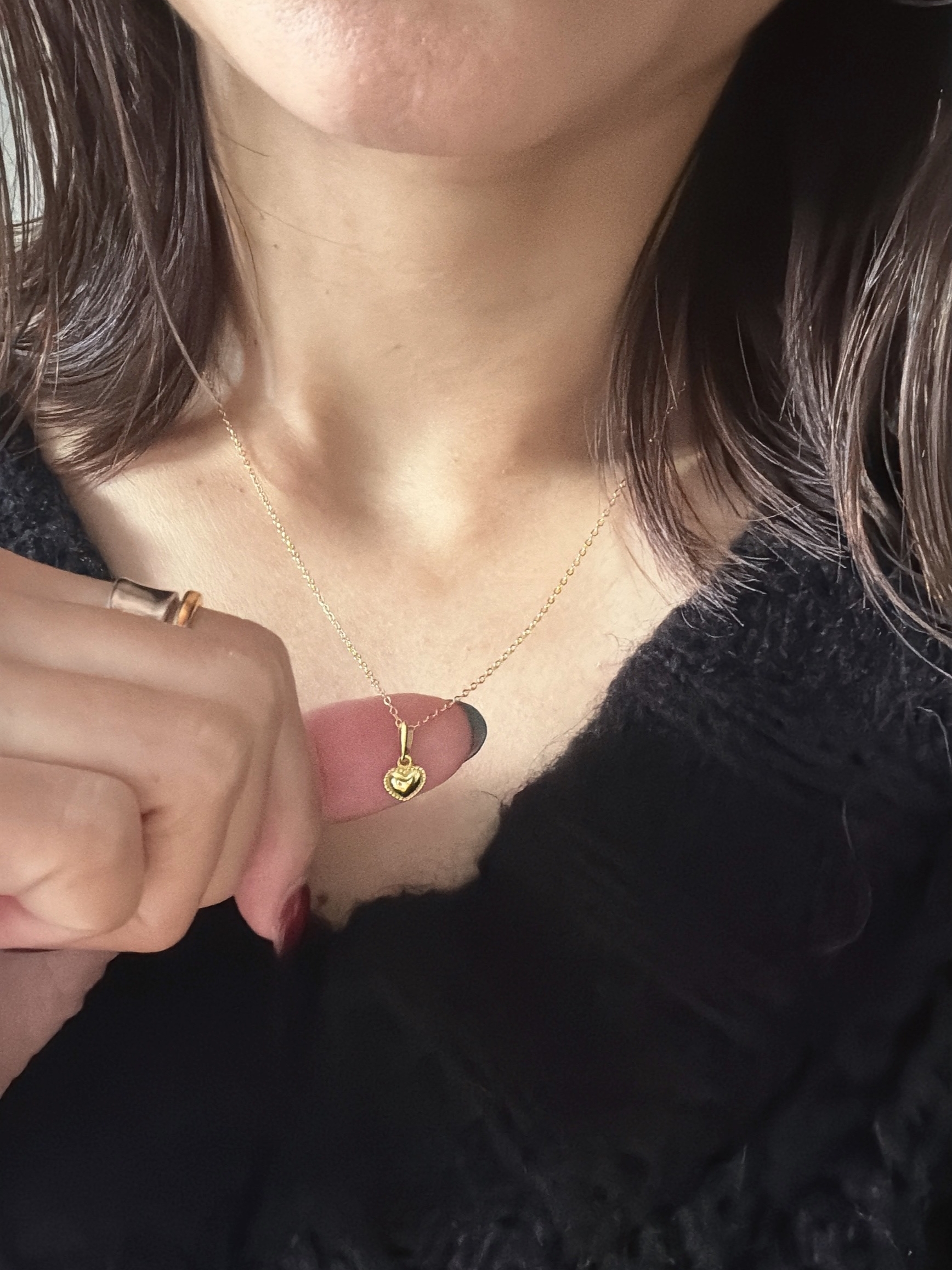 graceful heart necklace