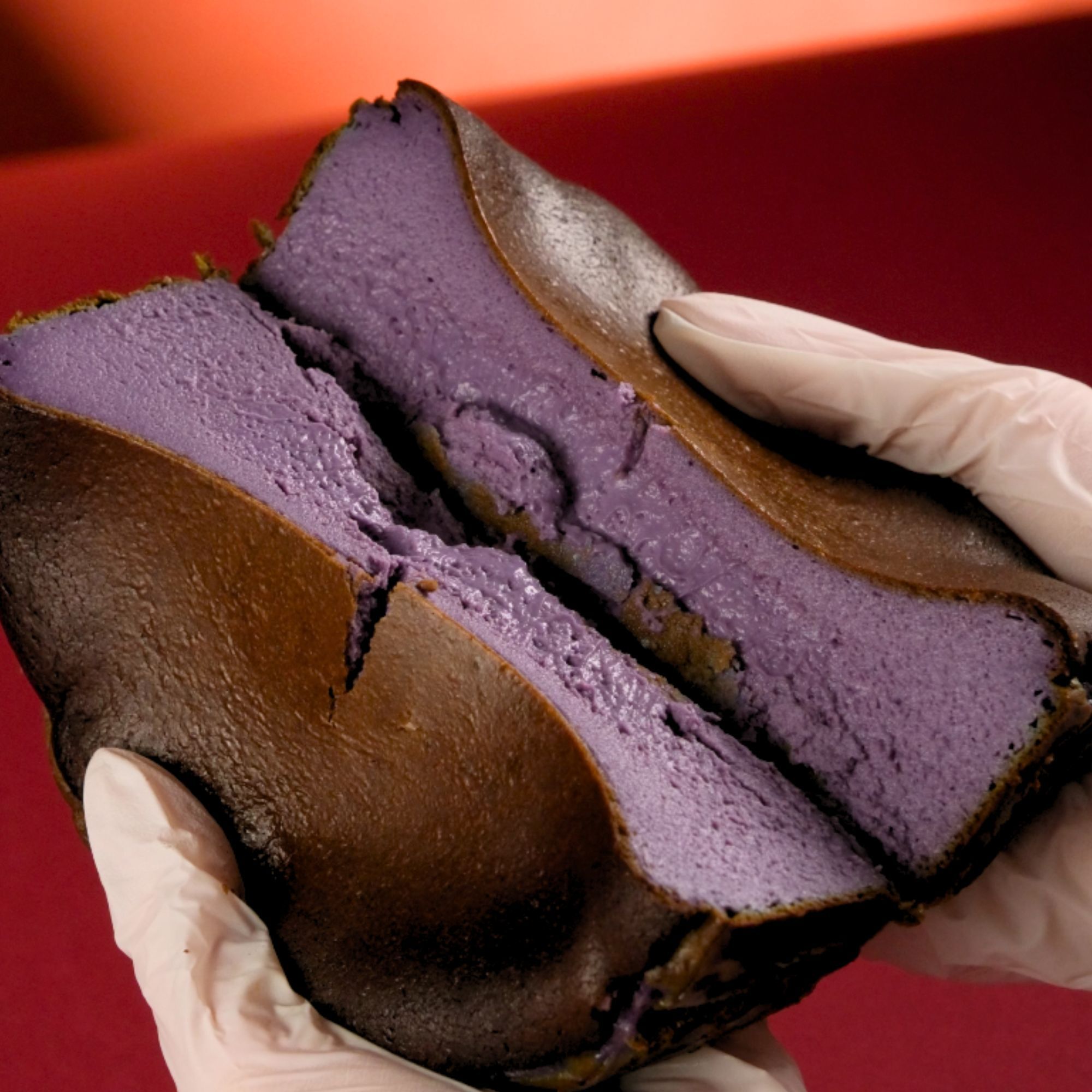 Okinawa Sweet Potato Basque Burnt Cheesecake