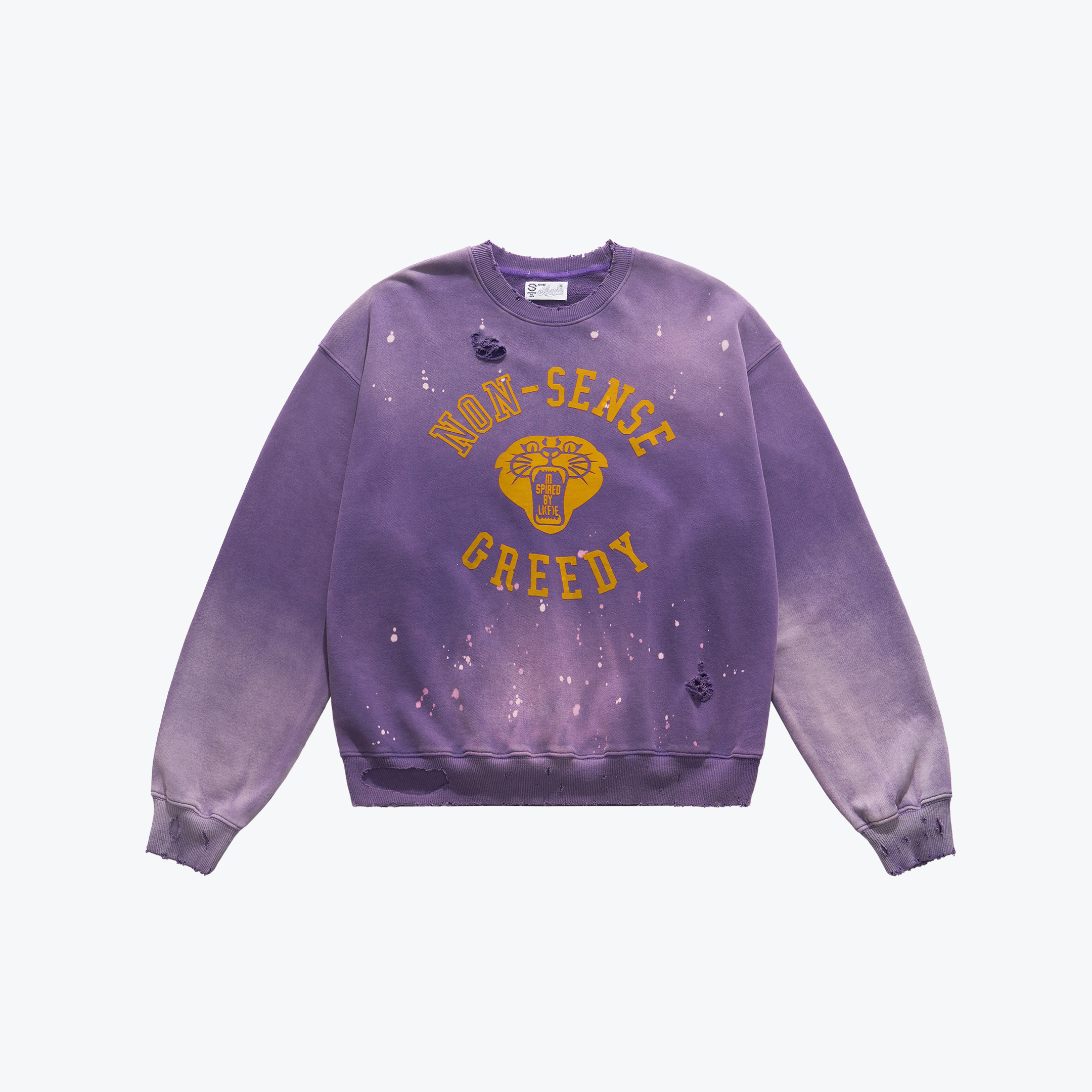 SENSE NON Wash Faded Crewneck