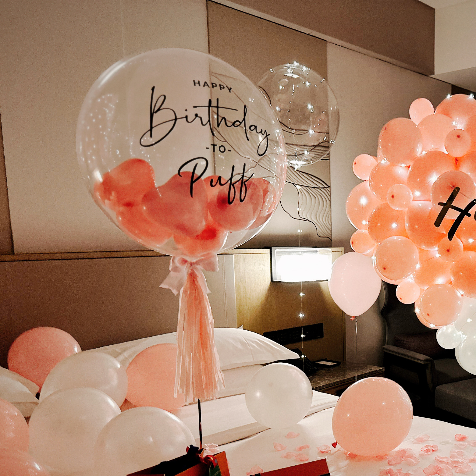 【飯店】萬豪．粉白色系