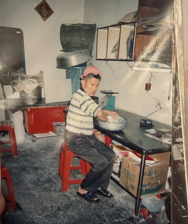 汶手作早期灶腳舊照