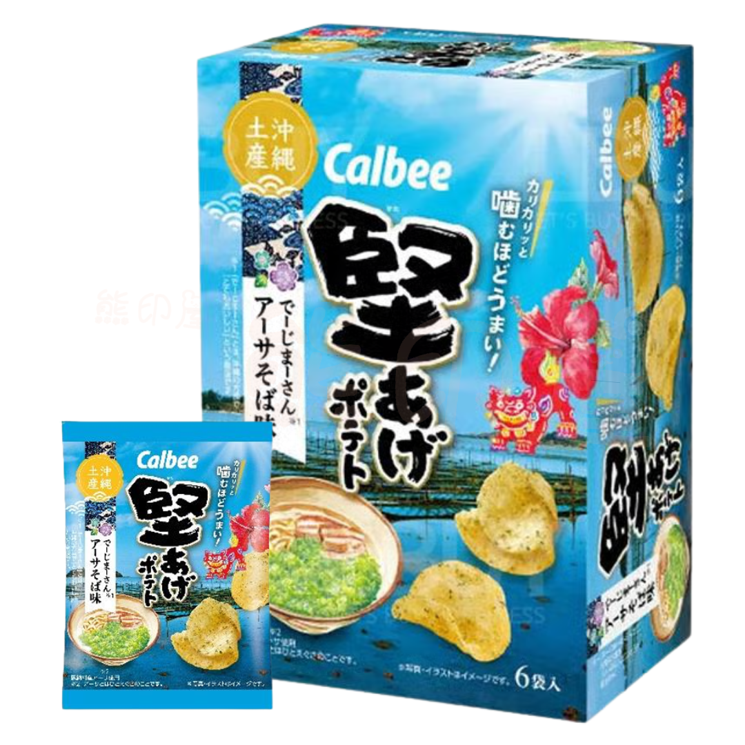 卡樂B - 沖繩限定 堅薯片 阿薩海藻蕎麥麵味禮盒 90G 到期日 2025.04.30