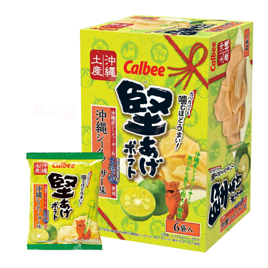 卡樂B - 沖繩限定 堅薯片 沖繩石垣島海鹽味禮盒 90G 到期日2025.04.30
