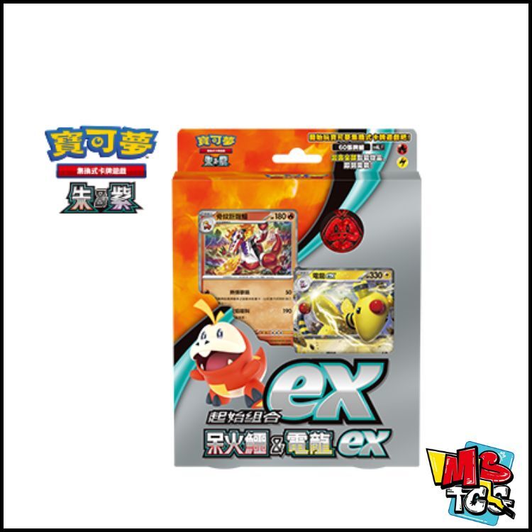 寶可夢原盒 起始組合ex 呆火鱷&電龍 ex