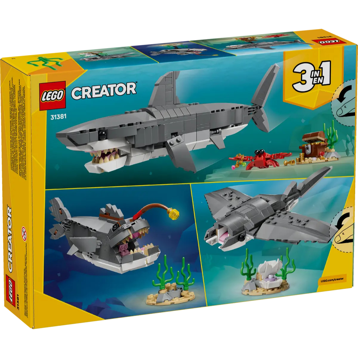 LEGO 31381 凶猛鯊魚和寶箱