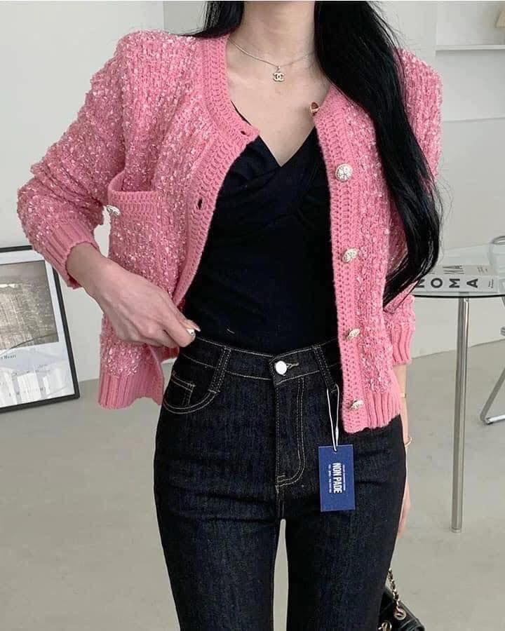 【超級美的質感金釦針織小外套】（現貨）