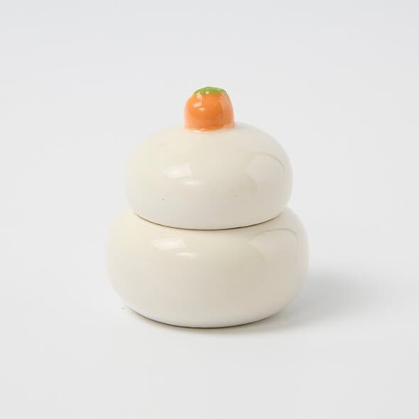 新年食器 迷你附蓋小缽 鏡餅