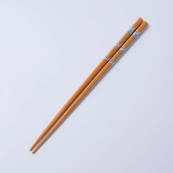 新年食器 竹筷 鶴模様 橘