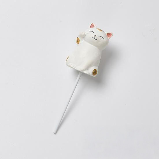 新年裝飾 樹酯擺飾造型叉 招財貓