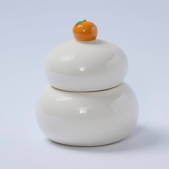 新年食器 附蓋小碗 鏡餅