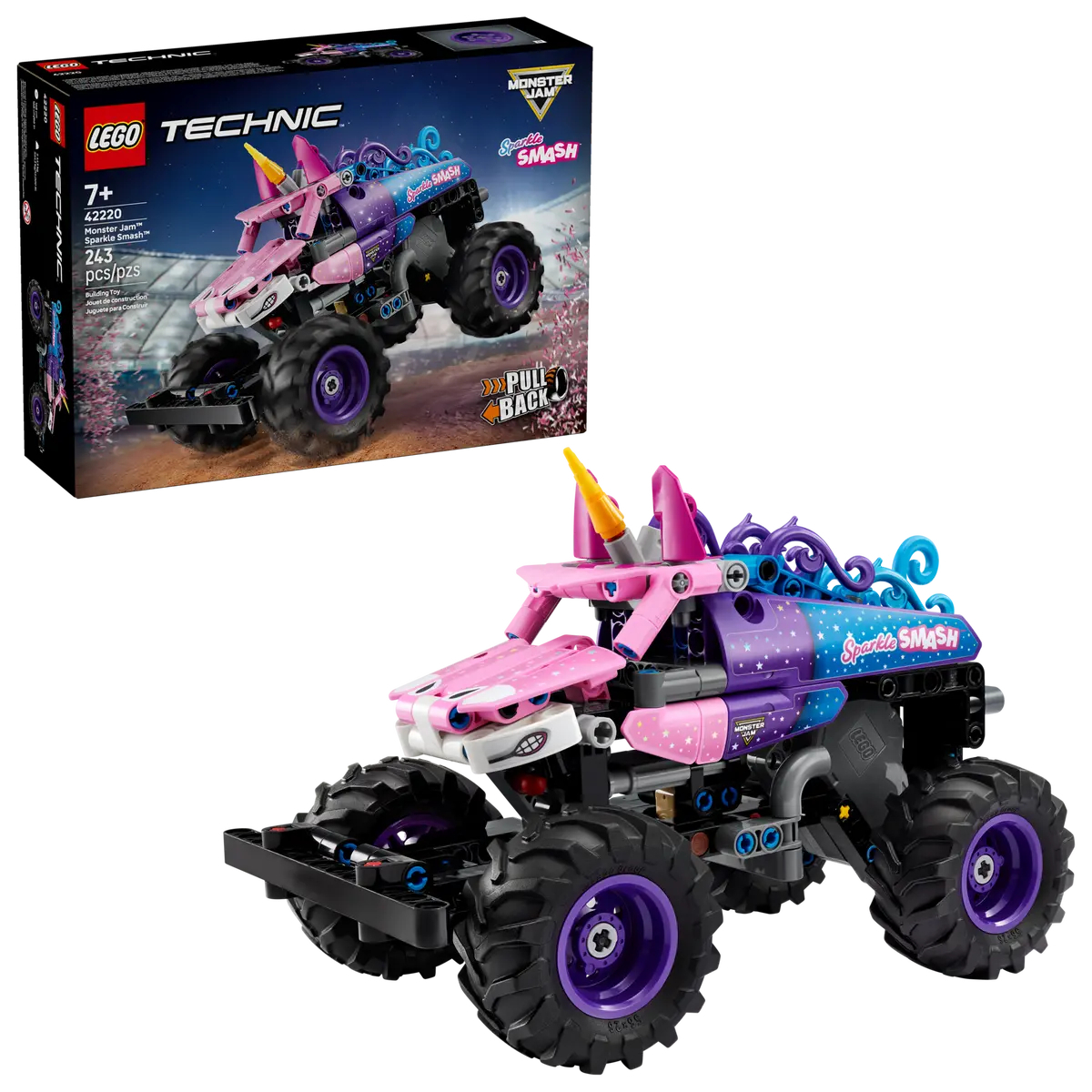 LEGO 42220 Monster Jam™ Sparkle Smash™ 迴力車
