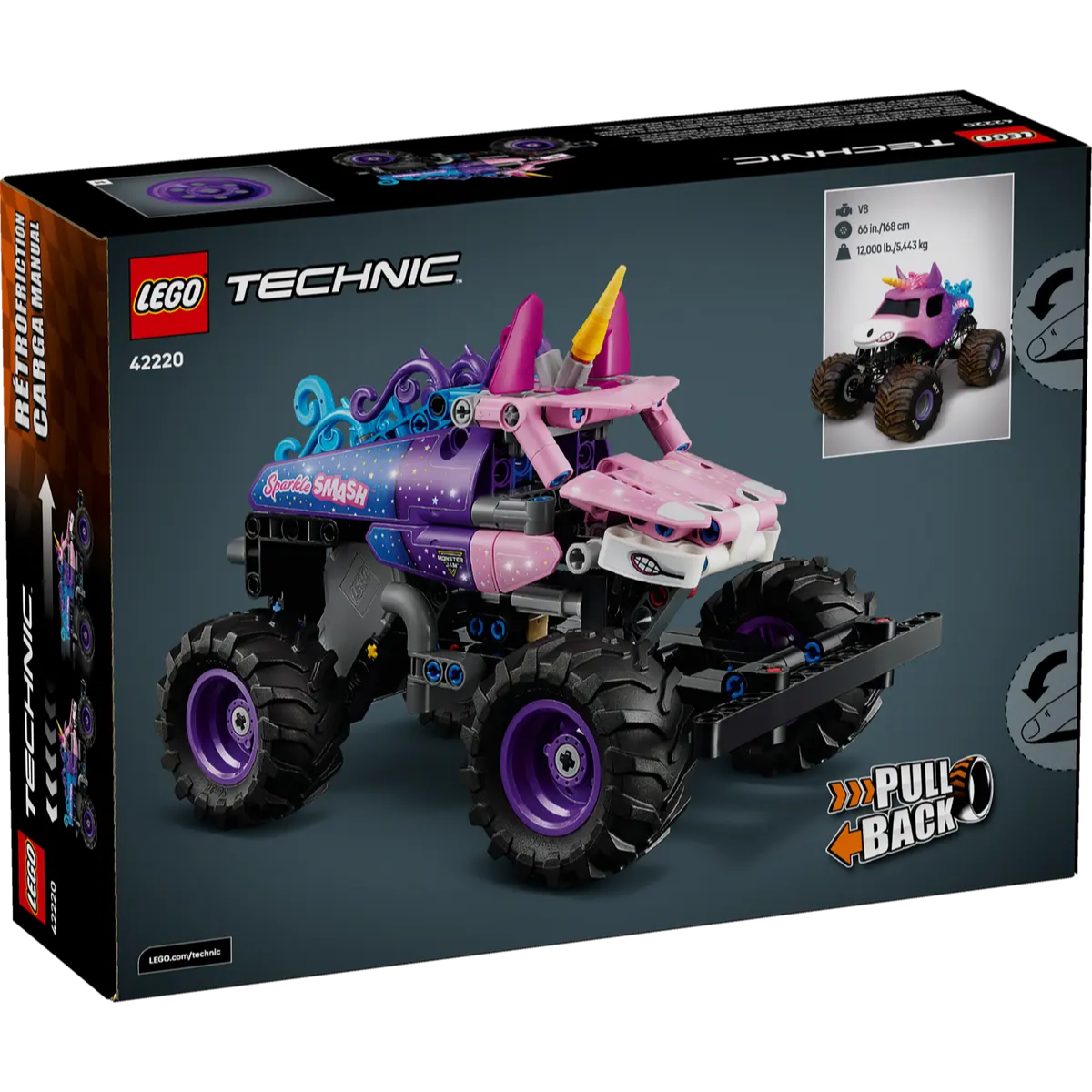 LEGO 42220 Monster Jam™ Sparkle Smash™ 迴力車