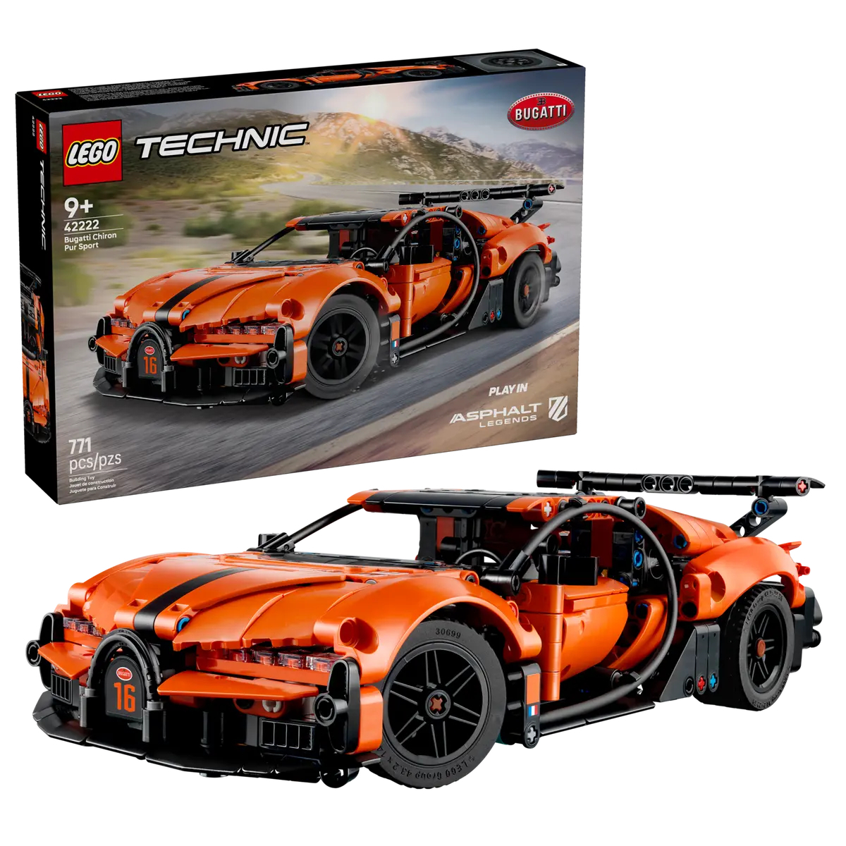 LEGO 42222 Bugatti Chiron Pur Sport 極致超跑