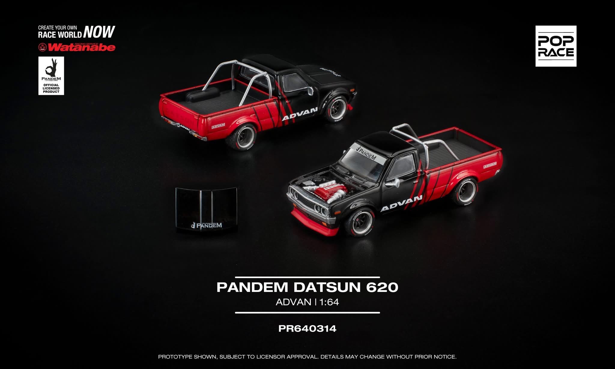 預訂 Pre-order - Poprace Pandem Datsun 620  PR640314