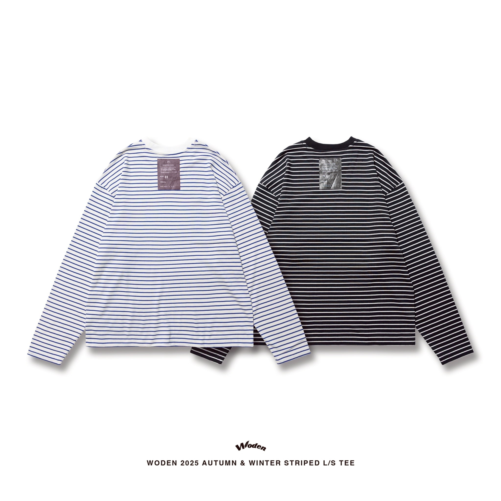 WODEN 2025 Autumn & Winter 001 Striped L/S Tee