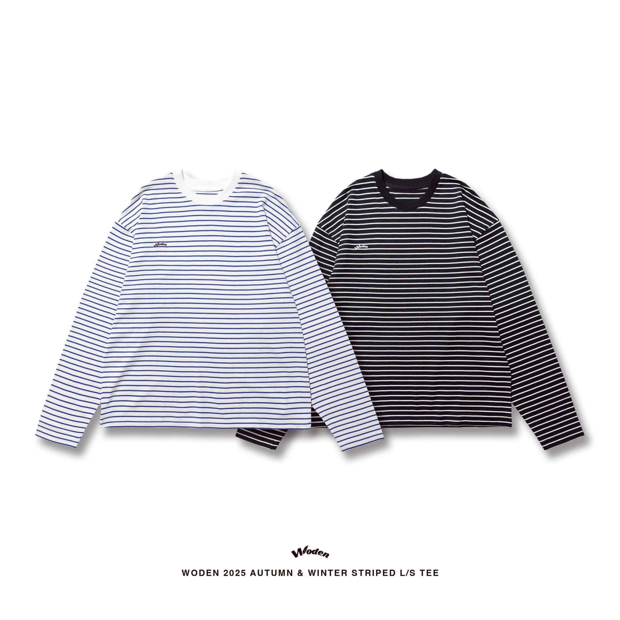 WODEN 2025 Autumn & Winter 001 Striped L/S Tee