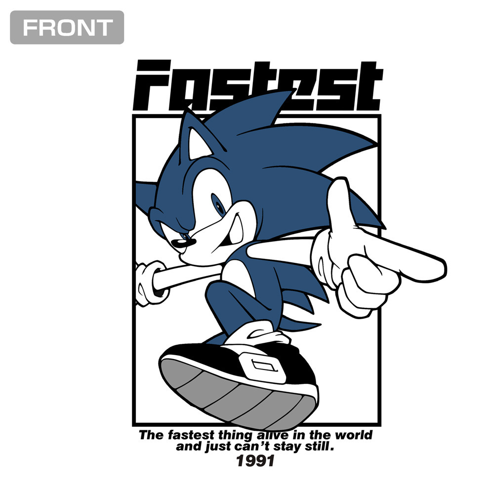 Cospa 011226 ソニック・ザ・ヘッジホッグ 袖リブロングスリーブTシャツ [ソニック・ザ・ヘッジホッグ] WHITE