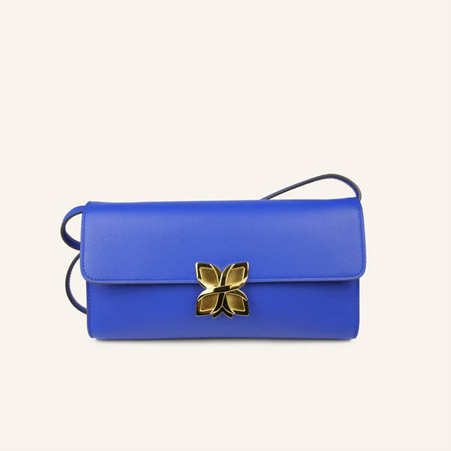 1FL0104-201 [FLEURON] Hortensia Clutch Bleu Roi #MAF19VL3949RYB (EU)