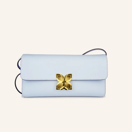 1FL0104-202 [FLEURON] Hortensia Clutch Bleu Glacier #MAF19VL4105ICB (EU)