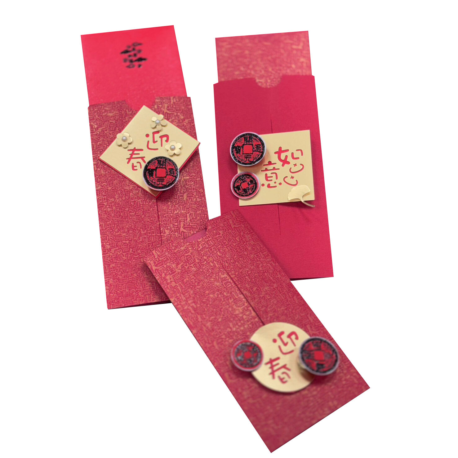 午馬新春|【紅包袋】材料包 (1包/3份) # 打孔器工具需自備#T9999