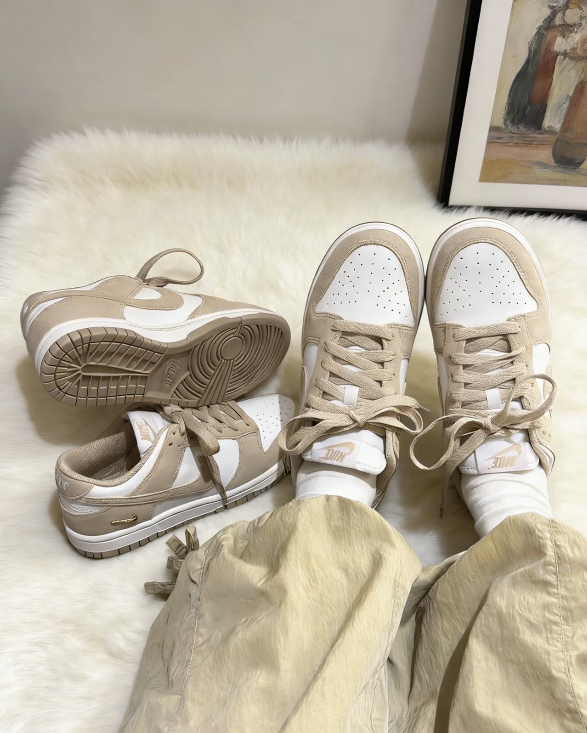 (預訂) Nike Dunk Low - Sail Metallic Gold Linen