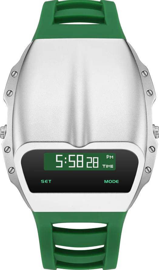 萬年鐘錶 -  Benlydesign  Gladiator X7000 角鬥士流線外型造型矽膠錶帶電子錶  X7000S-G2 徑43.7*49MM