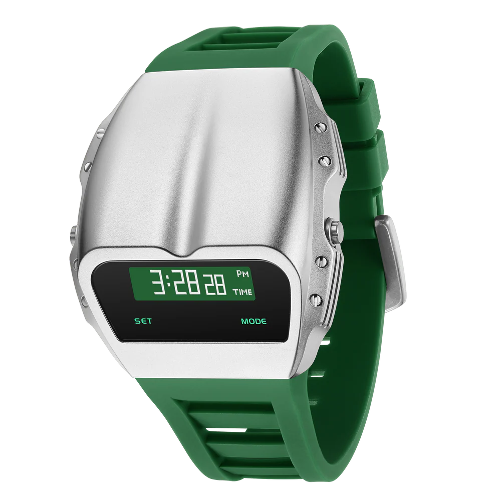 萬年鐘錶 -  Benlydesign  Gladiator X7000 角鬥士流線外型造型矽膠錶帶電子錶  X7000S-G2 徑43.7*49MM