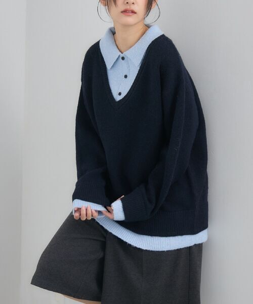 日本預訂 WINTER SALE RG 假兩件TOP