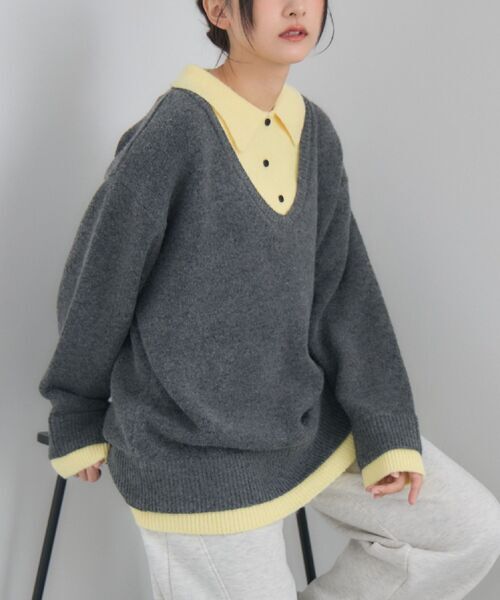 日本預訂 WINTER SALE RG 假兩件TOP