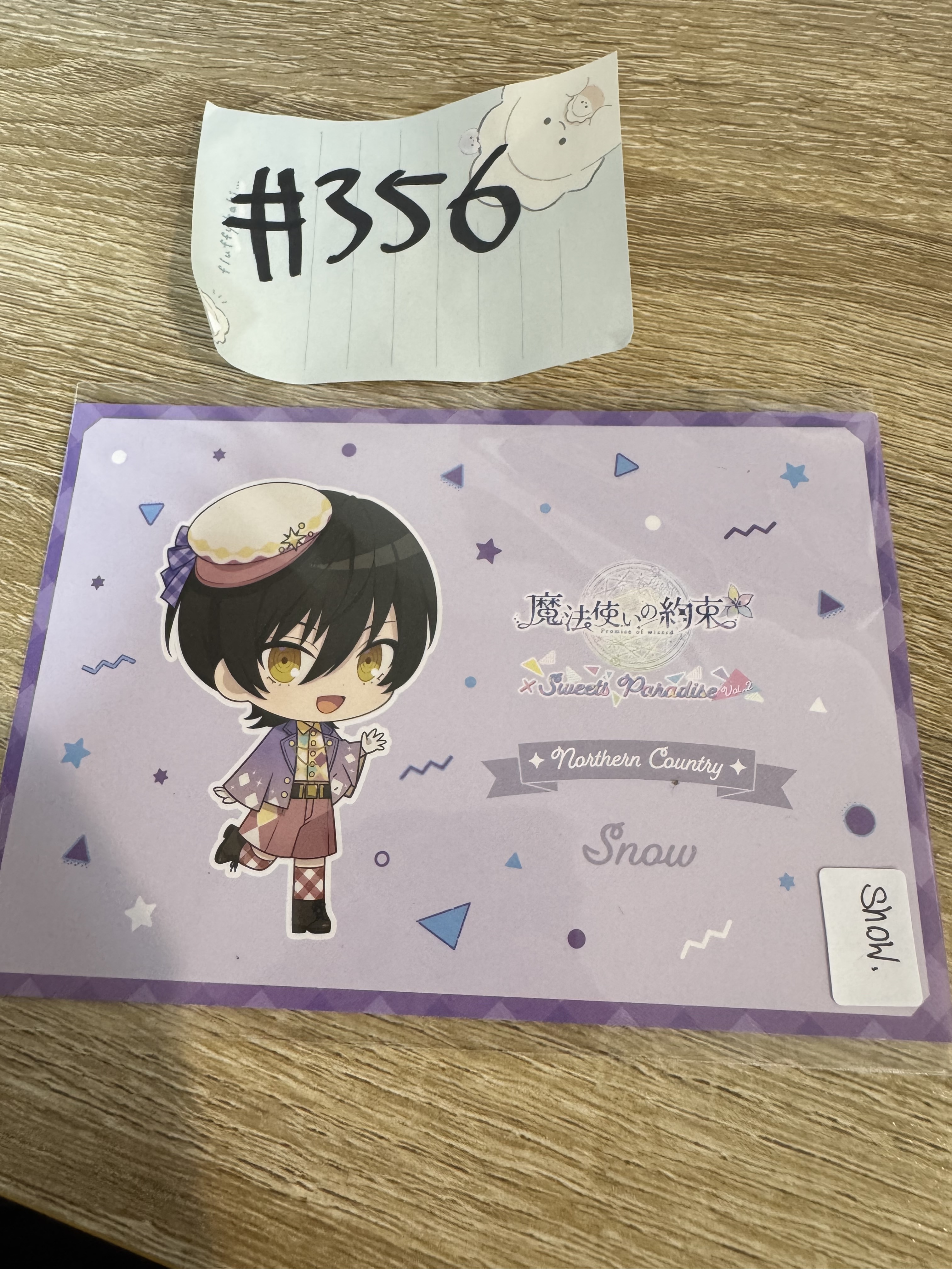 魔法使的約定 SNOW 明信片#356