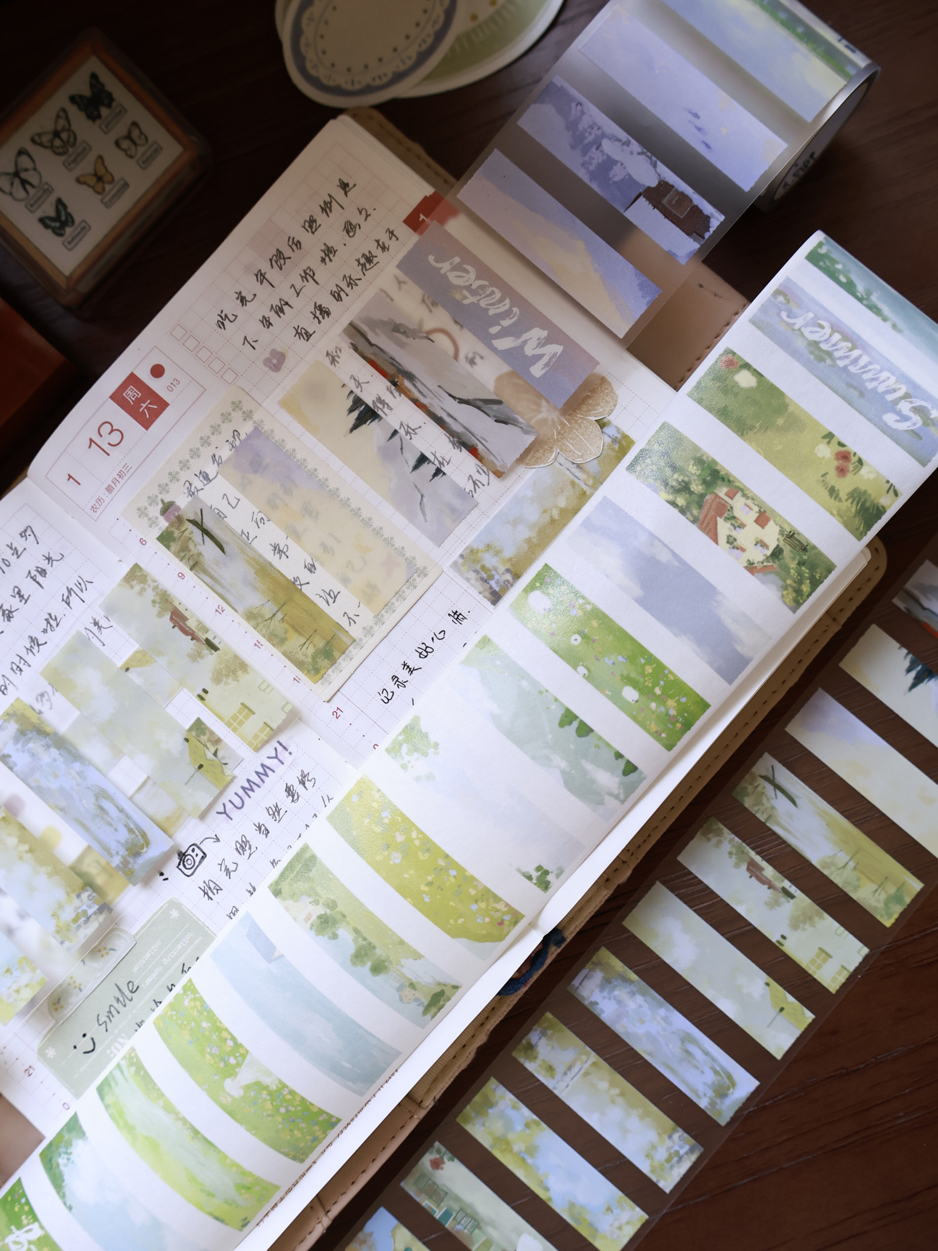 Yier Creative Studio - Four Seasons Oil Painting