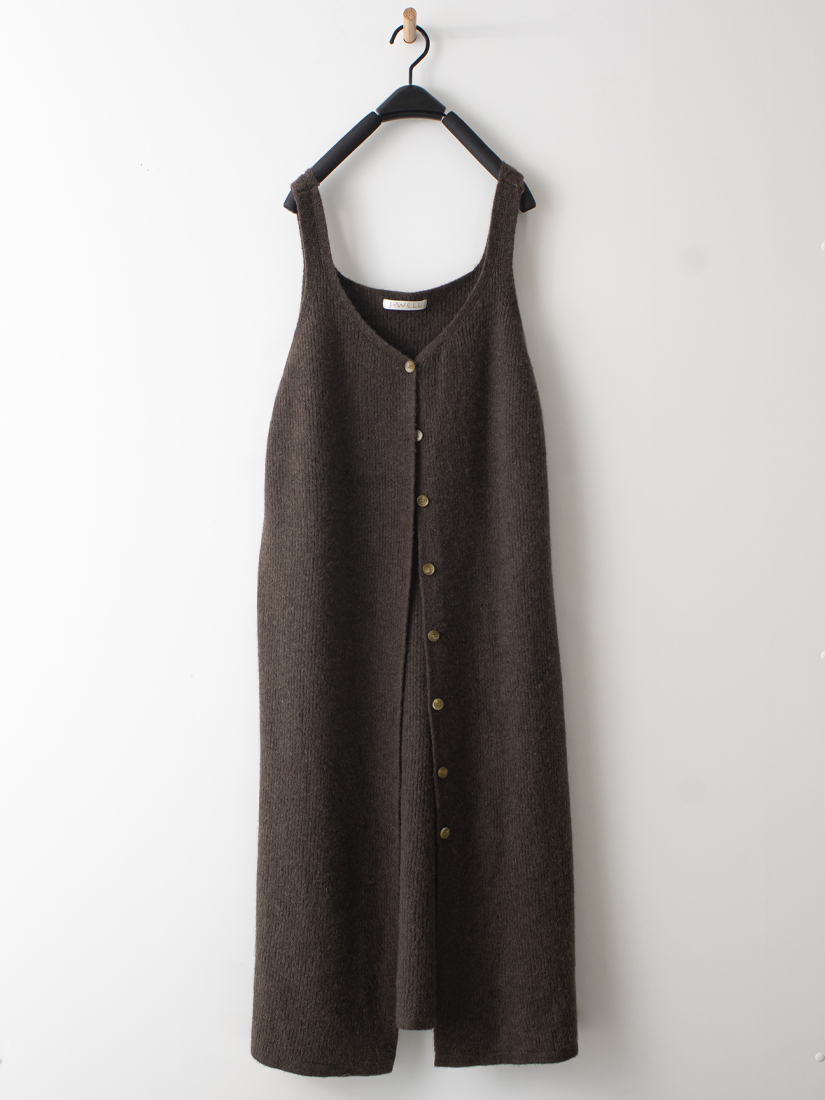 排釦吊帶針織背心貓咪印花上衣打褶蘿蔔繭型褲組合