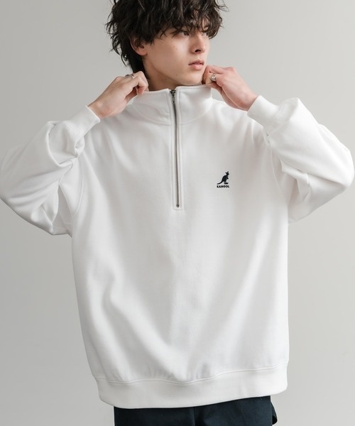 KANGOL / Fleece Half-Zip Sweatshirt