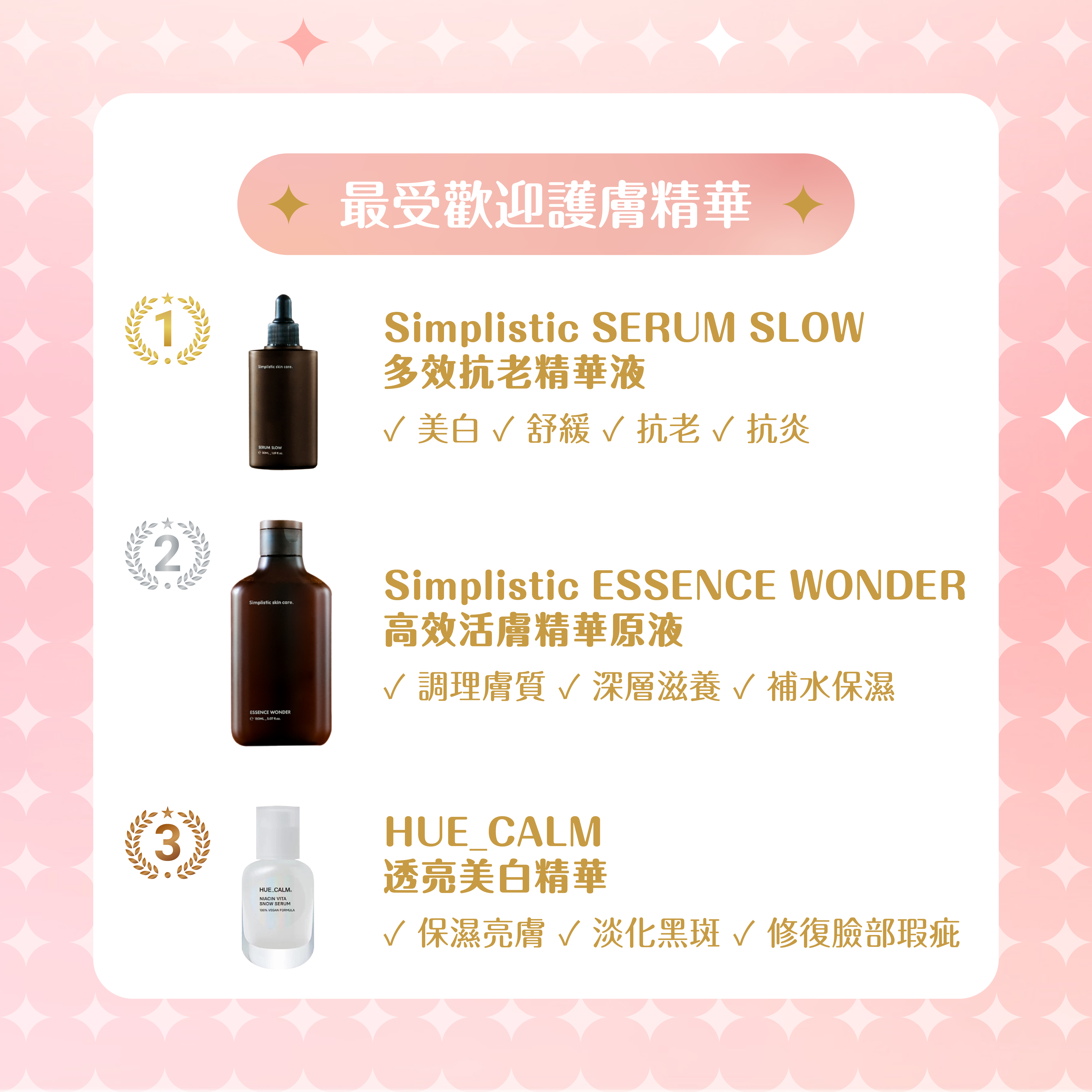 最受歡迎護膚精華