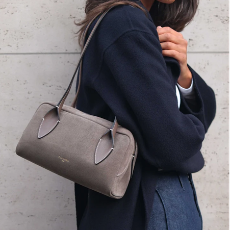 1FL0104-314 [FLEURON] Mini Bambou Suede Taupe #MAF18SV1108MOL (EU)