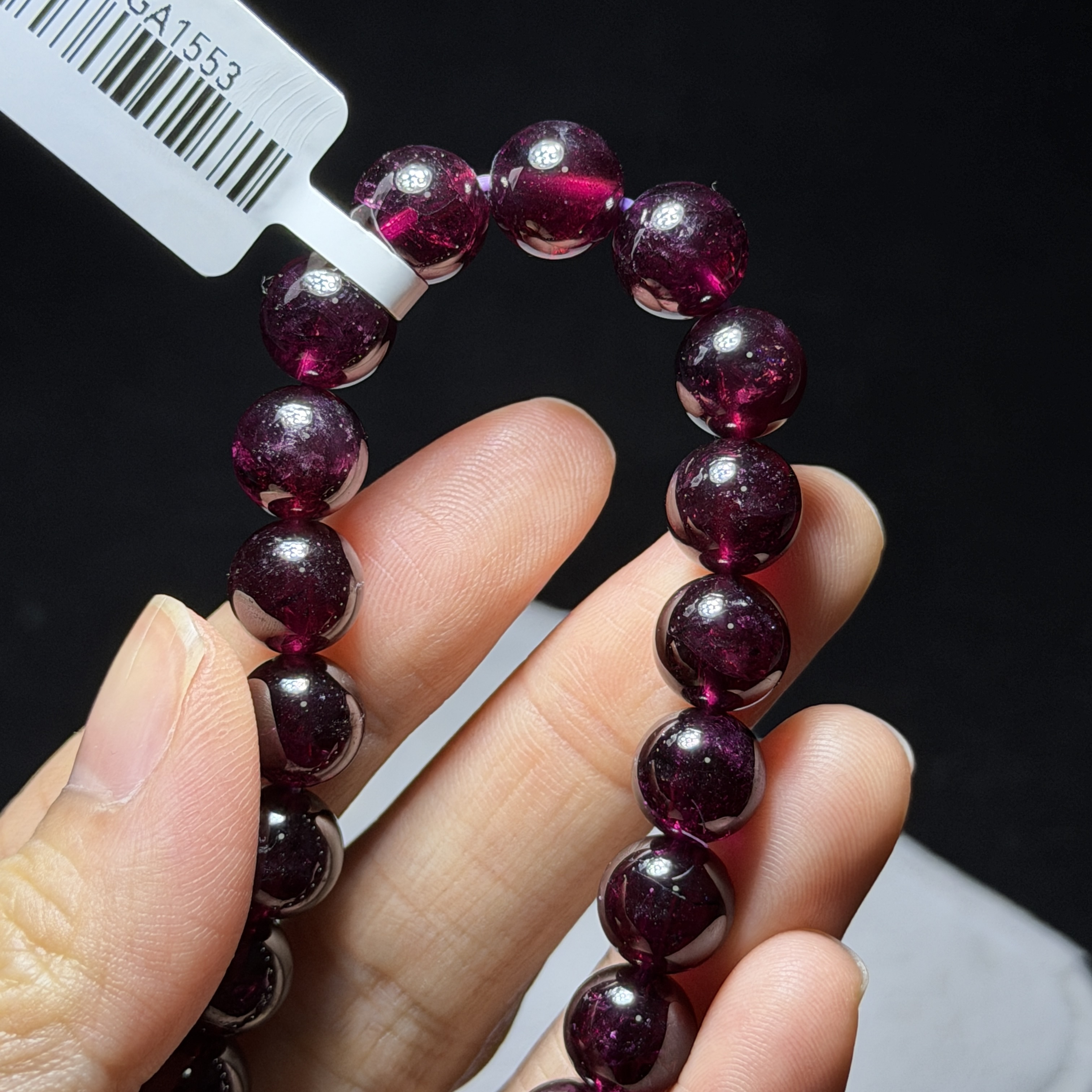 高級紫牙烏石榴石 9+mm GA1553