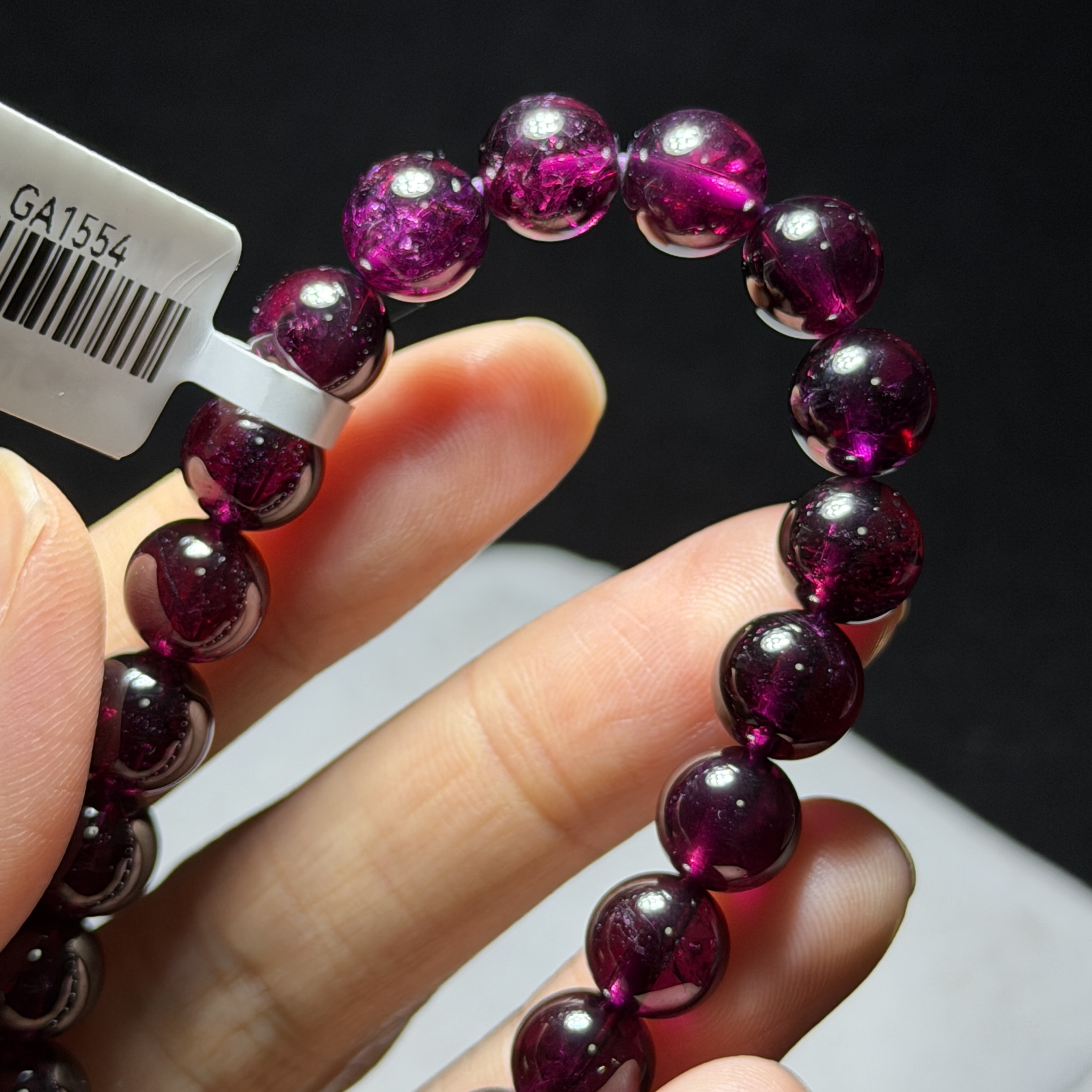 高級紫牙烏石榴石 約8.8mm GA1554