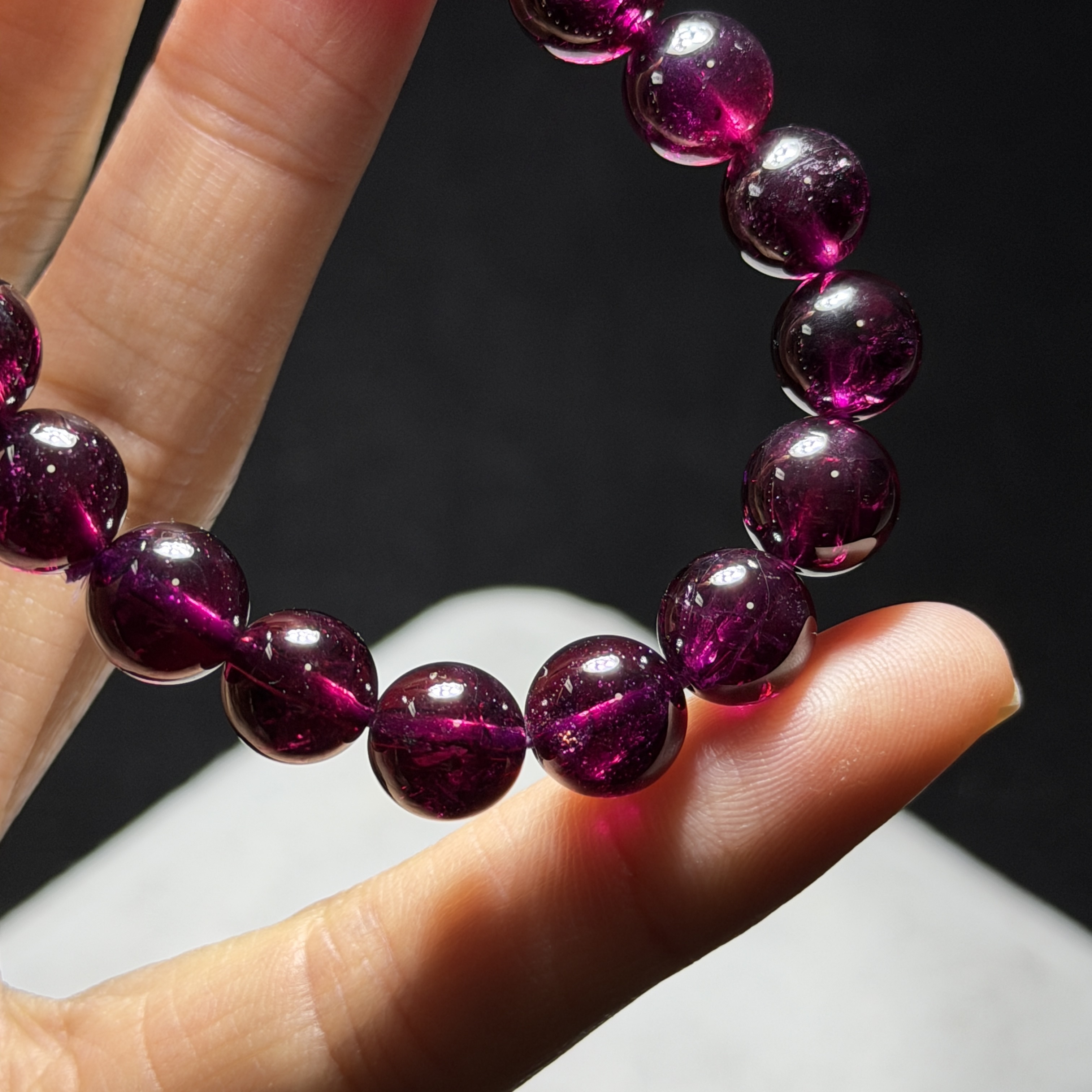 高級紫牙烏石榴石 約8.8mm GA1554