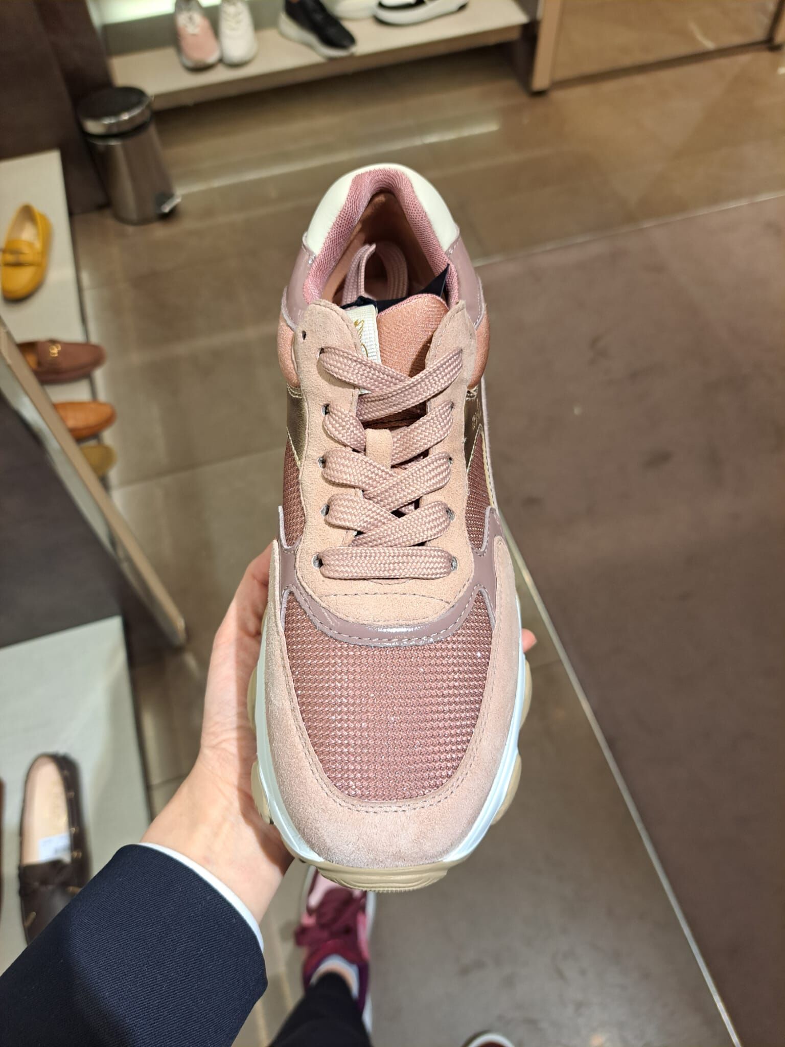 Tods Hogan HXW540 lace up sneakers pink