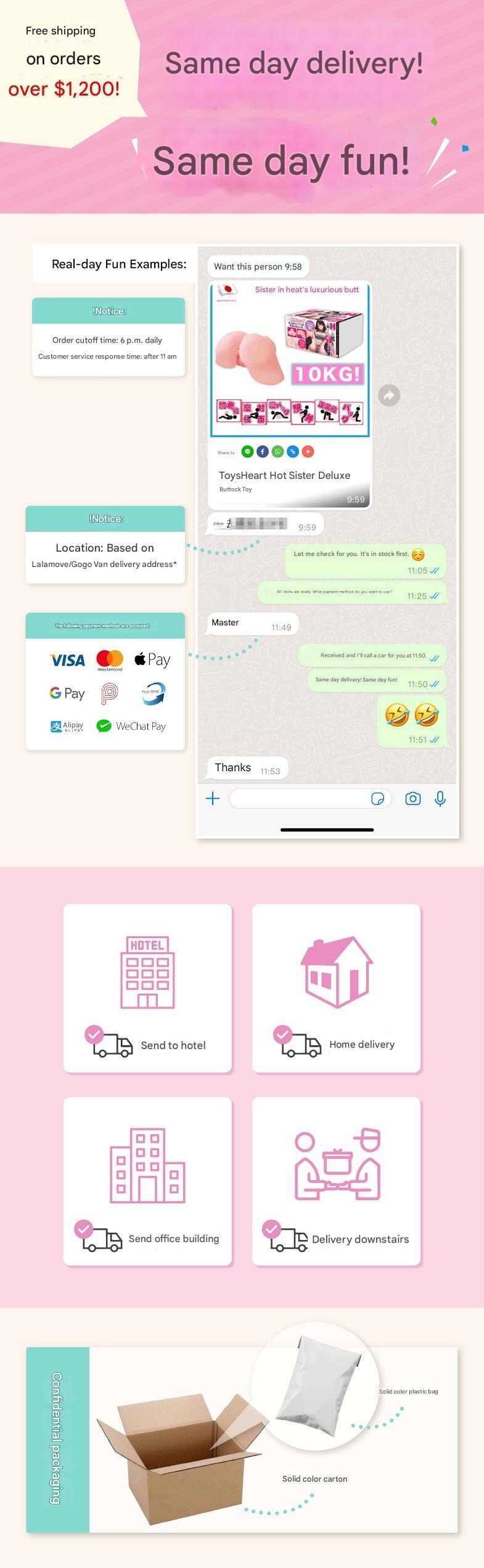 same day delivery order step