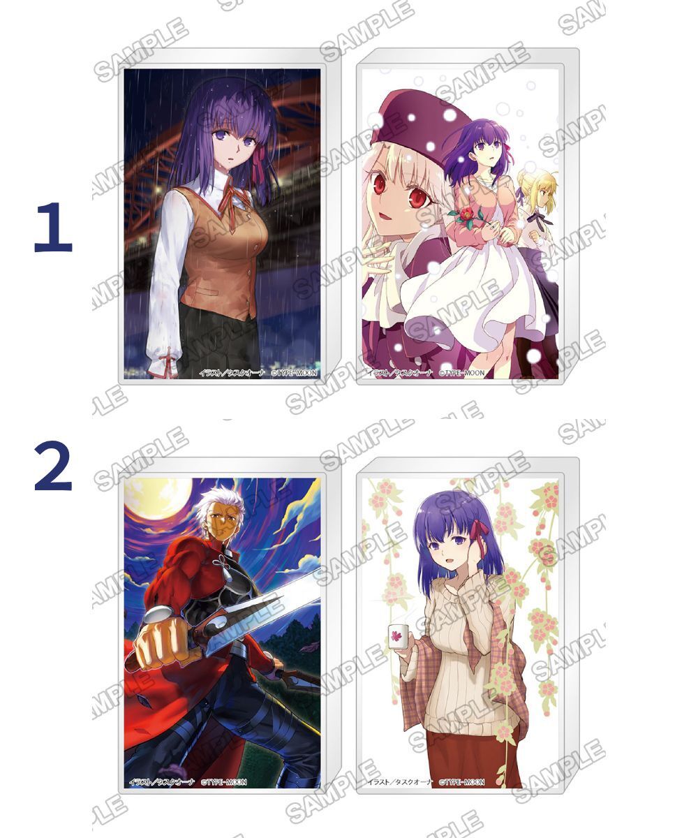 預購-Fate/stay night [Heaven’s Feel] C107 迷你壓克力飾牌套組 系列【日本進口精品】