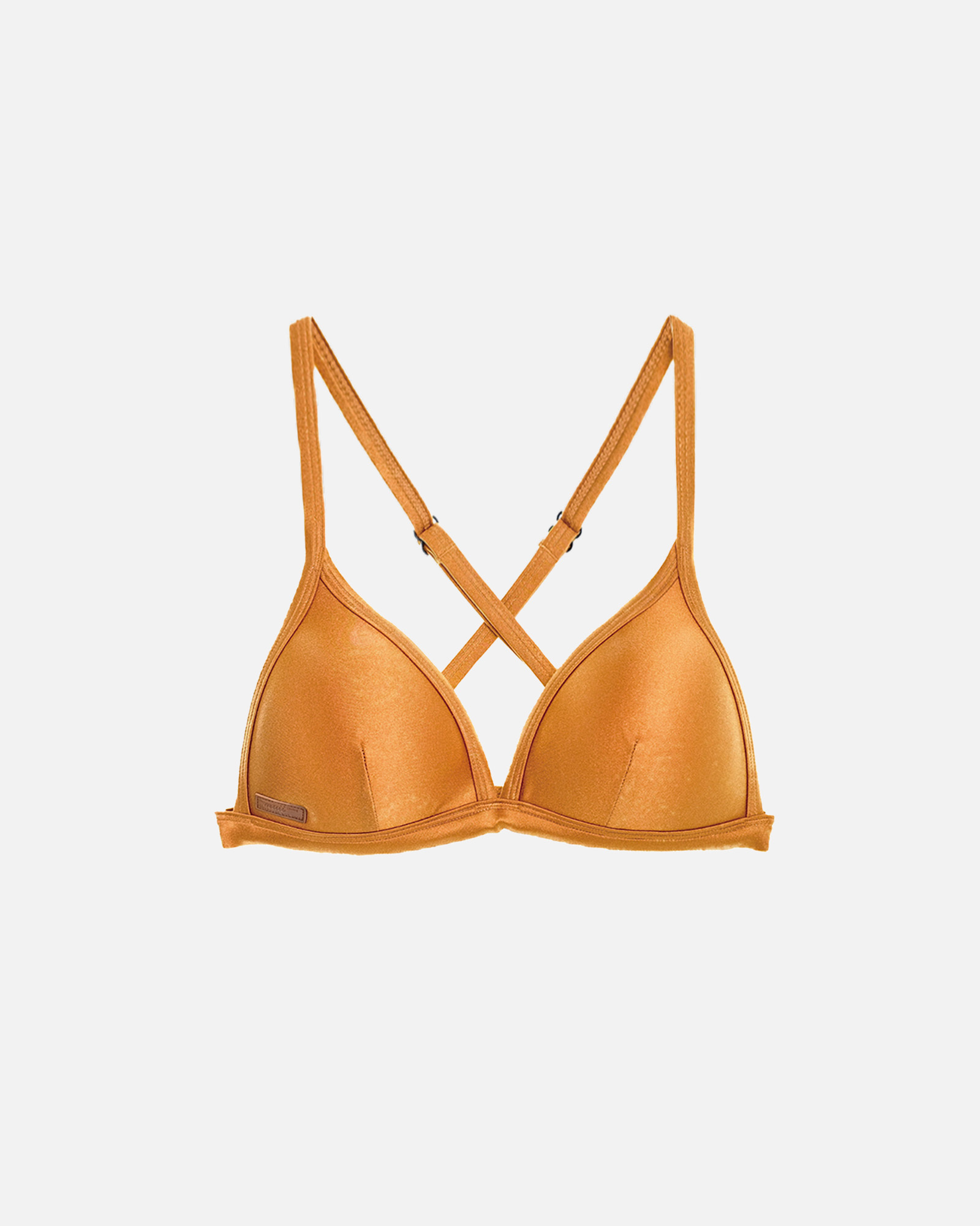 【絲光南瓜藤黃】UPii 三角美胸可調式背勾上衣