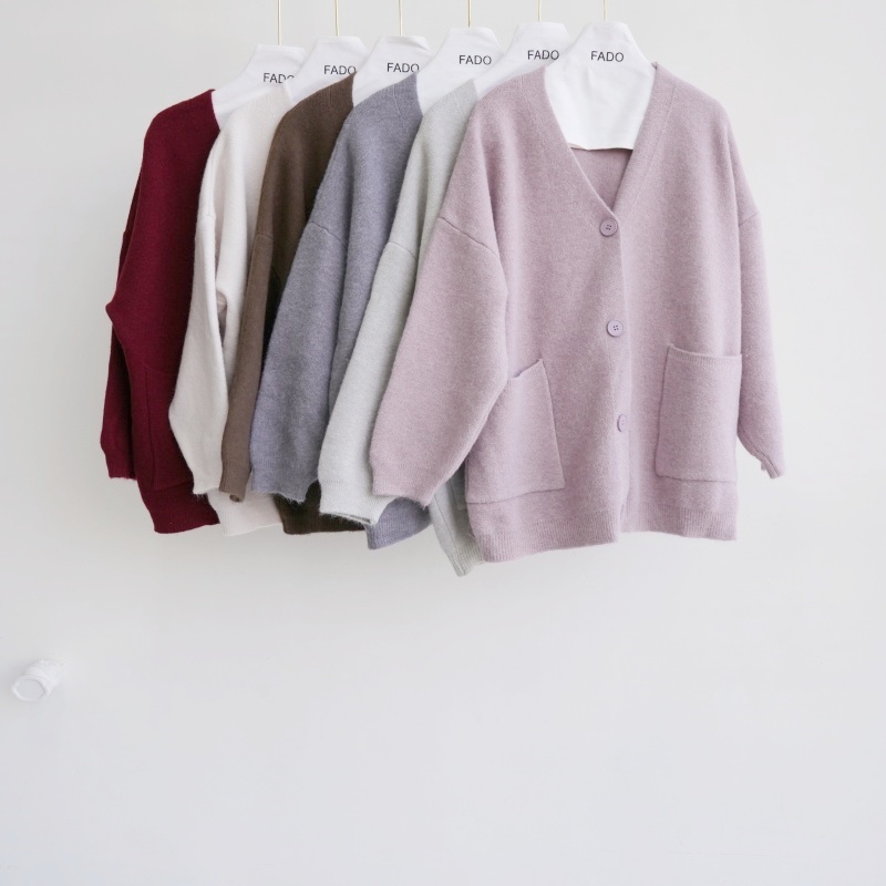 法朵Fado shop｜保暖系❄︎厚磅排釦口袋寬版外套 812A025