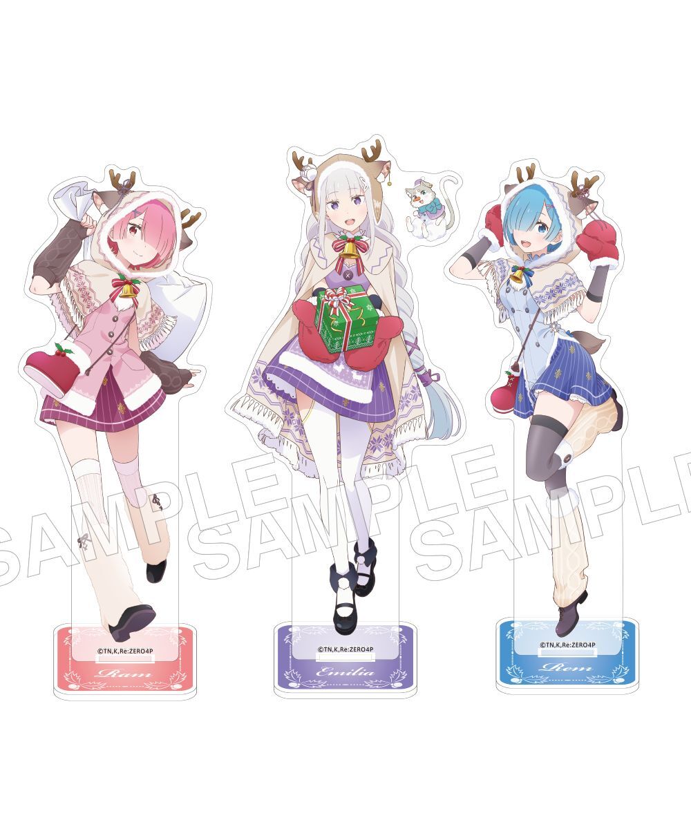 預購-「Re:從零開始的異世界生活」壓克力人形立牌 X'mas ver. 系列【日本進口精品】
