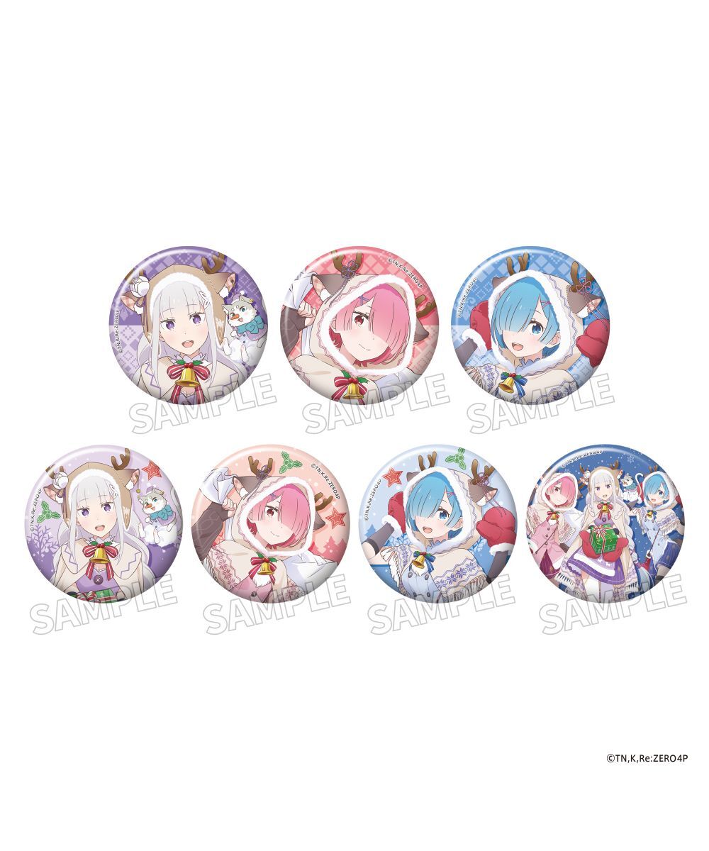 預購-「Re:從零開始的異世界生活」集換式閃亮亮徽章 X'mas ver. BOX販售【日本進口精品】
