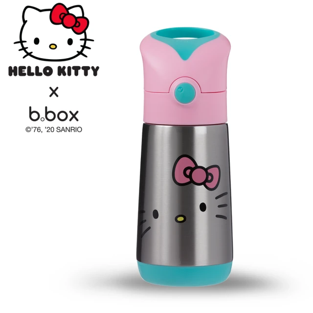 (預購商品) B.Box 澳洲 Kitty不鏽鋼吸管保冷杯350ml 兒童保溫杯/兒童保溫瓶