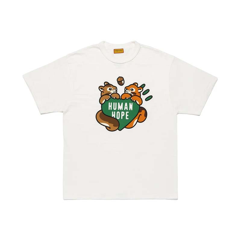 HUMAN HOPE GRAPHIC T-SHIRT BTS j-hope 短袖 松鼠 白色 HUMAN-298 [台灣現貨]