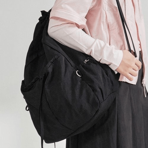 Covernat｜Clover Heart Shirring Nylon Backpack [6 colors]