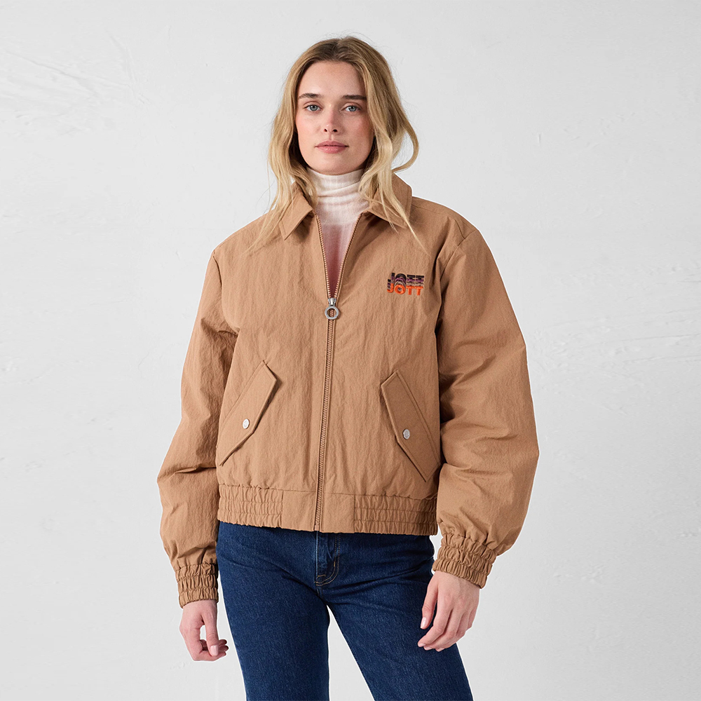 【JOTT】BEC飛行風羽絨外套(駝)