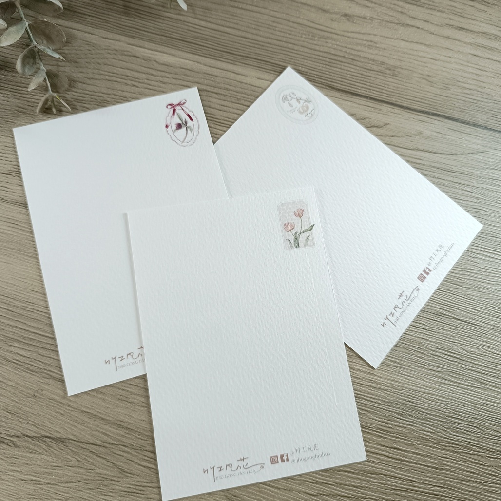竹工凡花．冬季呢喃祝福系列 插畫明信片 共三款